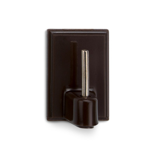 COLGADOR ADHESIVO VISILLOS MARRON PACK 4 INOFIX