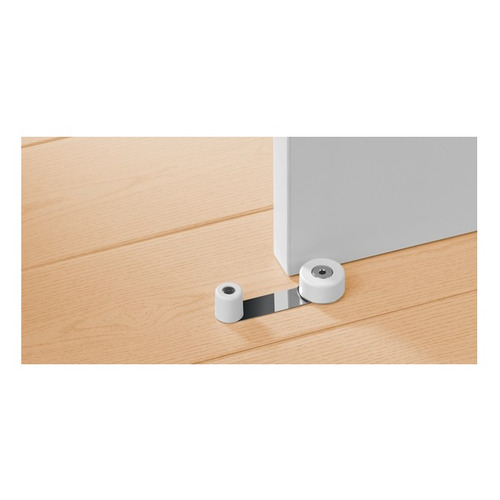 TOPE PUERTA ATORNILLAR BLANCO CON RETENEDOR INOFIX