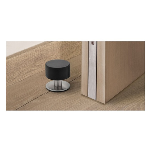 TOPE PUERTA ATORNILLAR O ADHESIVO METALICO NEGRO INOFIX