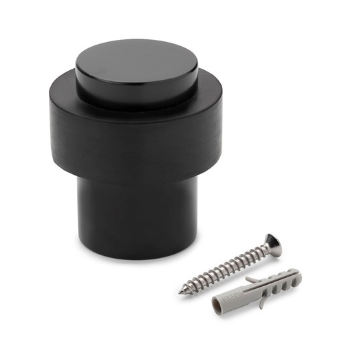 TOPE PUERTA ATORNILLAR ACERO NEGRO CON AMORTIGUADOR INOFIX