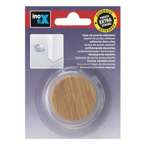 TOPE PUERTA ADHESIVO ROBLE ATLANTICO CON AMORTIGUADOR INOFIX