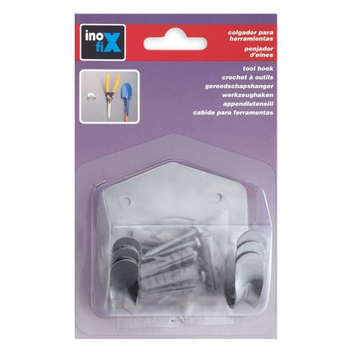 COLGADOR HERRAMIENTAS ACERO ZINCADO PACK 3 INOFIX