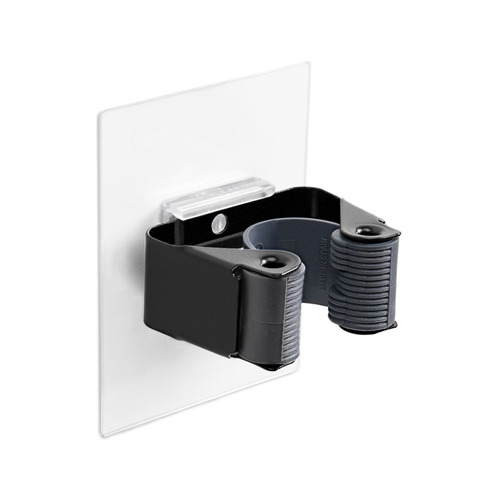 COLGADOR PARA ESCOBAS ADHESIVO REUTILIZABLE NEGRO INOFIX