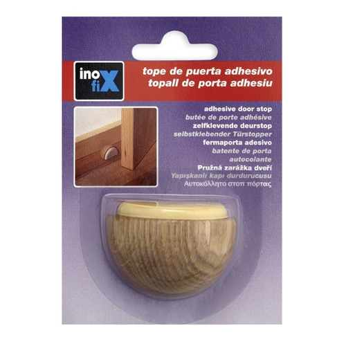TOPE PUERTA ADHESIVO ROBLE CON AMORTIGUADOR INOFIX