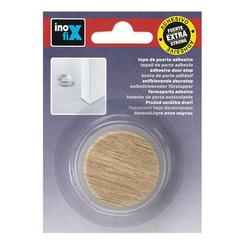 TOPE PUERTA ADHESIVO NOGAL AMERICANO CON AMORTIGUADOR INOFIX