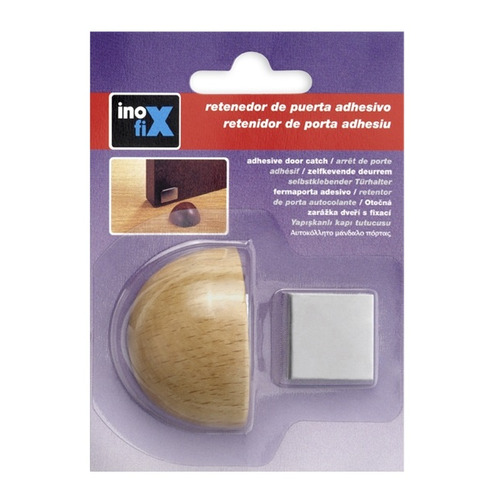 TOPE PUERTA ADHESIVO HAYA CON RETENEDOR MAGNETICO INOFIX