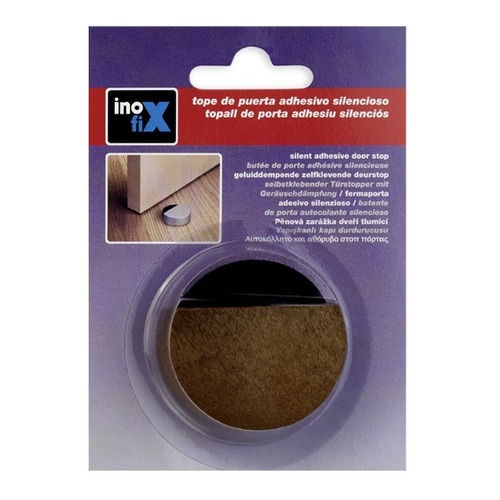 TOPE PUERTA ADHESIVO MADERA CON ESPUMA AMORTIGUADORA INOFIX