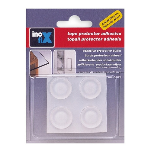 TOPE ADHESIVO GOTA SILICONA Ø19MM INOFIX