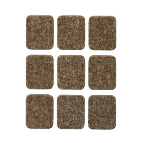 DESLIZADOR ADHESIVO FIELTRO MARRON 29x23MM PACK 9 INOFIX