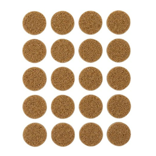 DESLIZADOR ADHESIVO FIELTRO MARRON Ø17MM PACK 20 INOFIX
