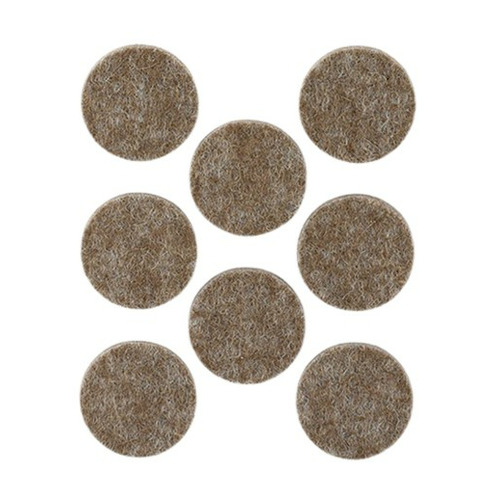 DESLIZADOR ADHESIVO FIELTRO MARRON Ø27MM PACK 8 INOFIX