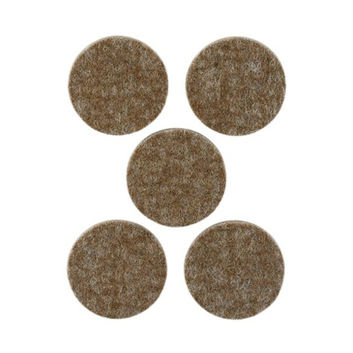 DESLIZADOR ADHESIVO FIELTRO MARRON Ø 34 MM PACK 5 INOFIX