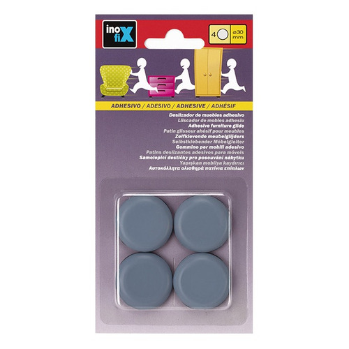 PATIN DESLIZANTE ADHESIVO PTFE Ø 30 mm PACK 4 INOFIX