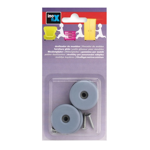 PATIN DESLIZANTE CON TORNILLO PTFE Ø 38 mm PACK 4 INOFIX