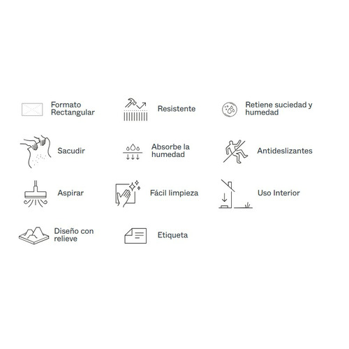 FELPUDO GOMA Y MOQUETA MONTREAL GRIS 39X70 DINTEX