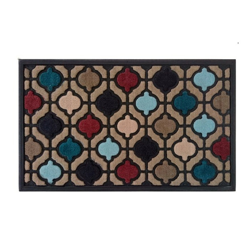 FELPUDO GOMA Y MOQUETA SANTORINI 45X75 DINTEX