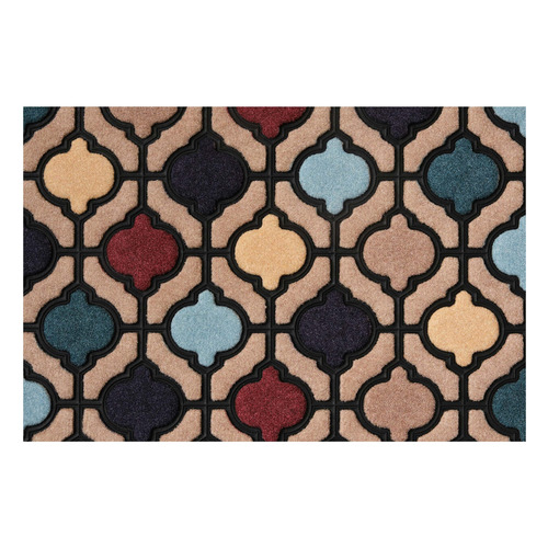 FELPUDO GOMA Y MOQUETA SANTORINI 45X75 DINTEX