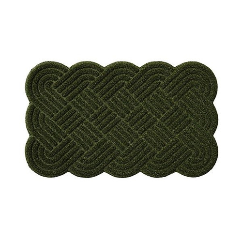 FELPUDO ECO CESPED COOKIE VERDE 45X75 DINTEX