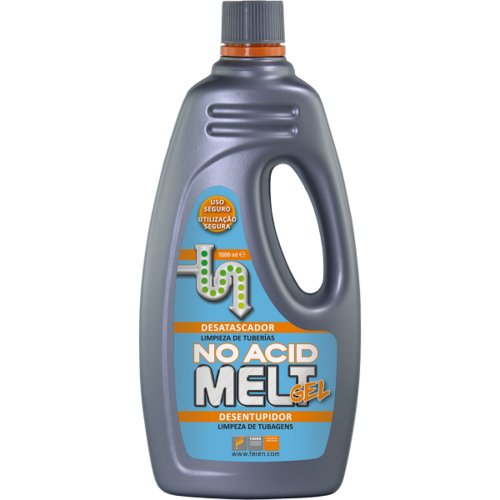 MELT NO ACID GEL Desatascador SIN ácido sulfúrico gel 1000ML