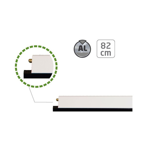 BURLETE PUERTA AUTOMÁTICO ALUMINIO BLANCO 2889 AMIG