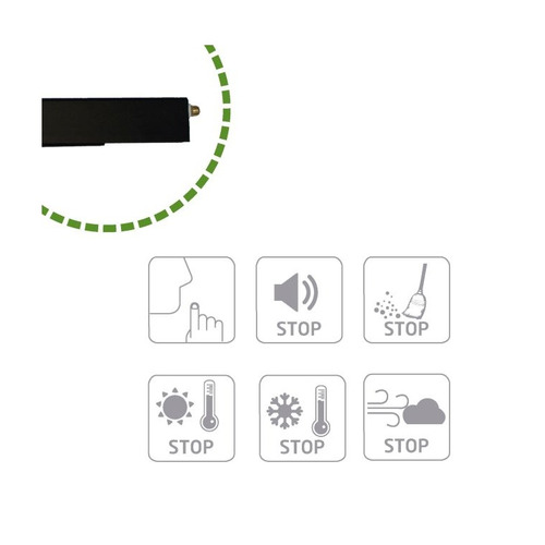 BURLETE PUERTA AUTOMÁTICO ALUMINIO NEGRO 10424 AMIG