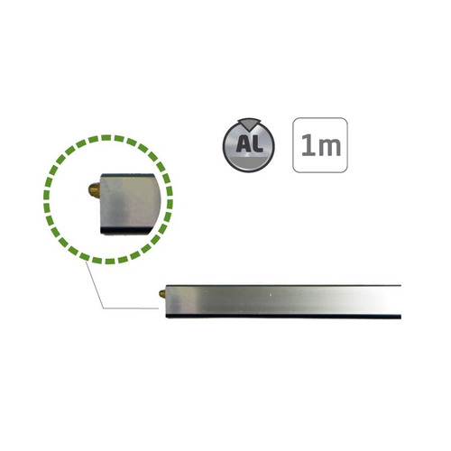 BURLETE PUERTA AUTOMÁTICO ALUMINIO PLATA 2898 AMIG