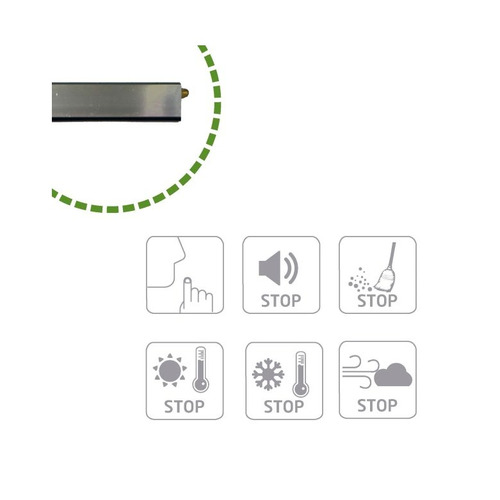 BURLETE PUERTA AUTOMÁTICO ALUMINIO PLATA 2898 AMIG