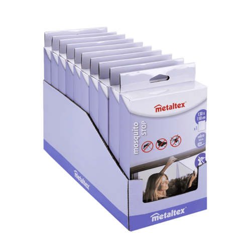 MOSQUITERA PARA VENTANAS NEGRA 130X150 METALTEX