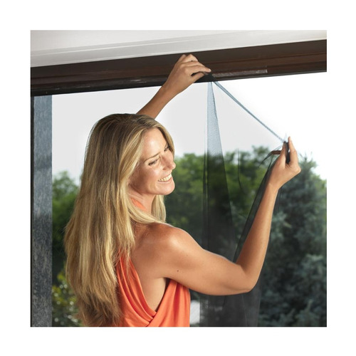 MOSQUITERA PARA VENTANAS NEGRA 130X150 METALTEX