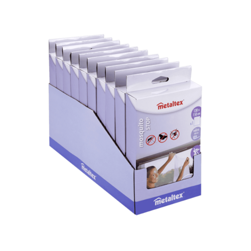 MOSQUITERA PARA VENTANAS BLANCA 130X150 METALTEX