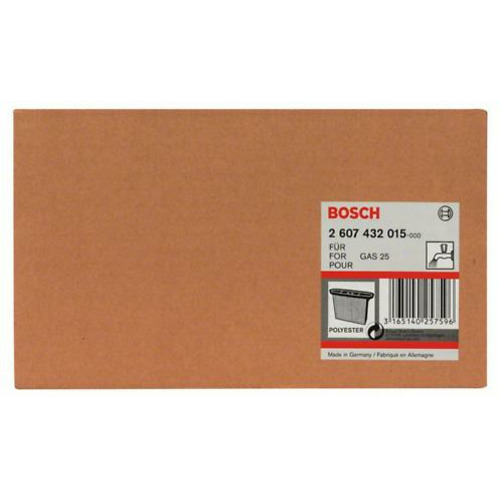 FILTRO PLIEGUES POLIÉSTER 2607432015 PARA BOSCH GAS 25