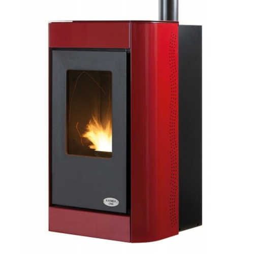 OSLO ESTUFA DE PELLETS 7,27 KW ROJO