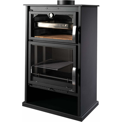 SUIZA ESTUFA LEÑA CON HORNO 14 KW BRONPI