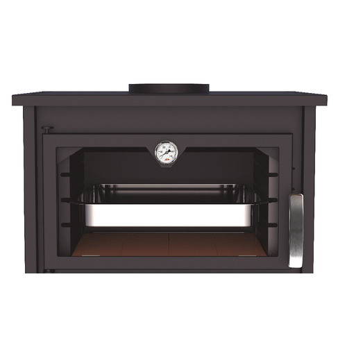 SUIZA ESTUFA LEÑA CON HORNO 14 KW BRONPI