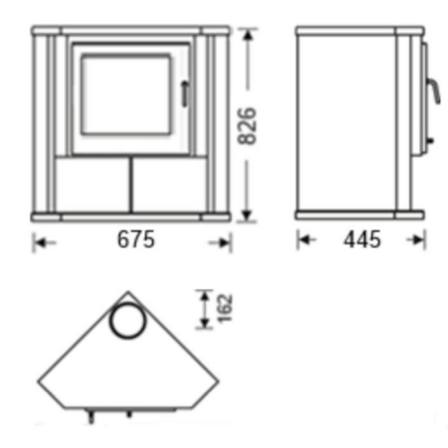 GAIA ESTUFA LEÑA RINCÓN 7KW PANADERO