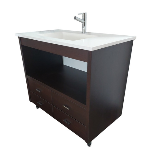 GALICIA BAJO Y LAVABO WENGUE 90 CM