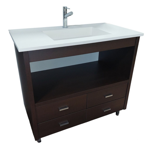 GALICIA BAJO Y LAVABO WENGUE 90 CM