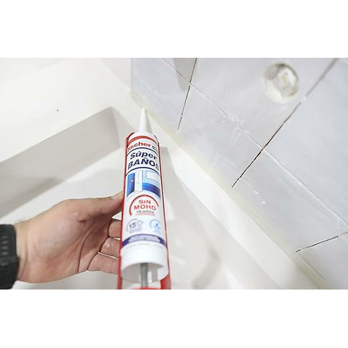 SILICONA SUPERBAÑOS BLANCO 280ML FISCHER