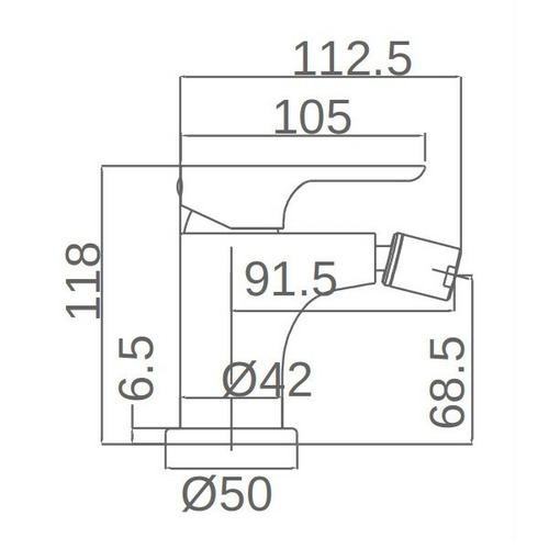 NASSAU GRIFO MONOMANDO BIDE CROMO IMEX
