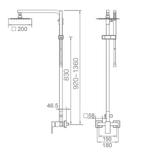 VALENCIA CONJUNTO DE DUCHA EXTENSIBLE MONOMANDO CROMO IMEX