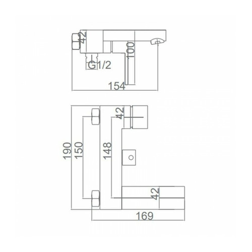 VALENCIA GRIFO MONOMANDO BAÑERA CROMO IMEX