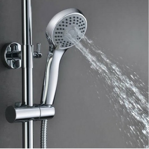 CONJUNTO DE DUCHA TERMOSTÁTICA REDONDO CROMADO IMEX