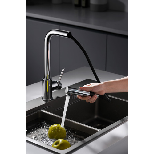 MALTA GRIFERÍA DE COCINA MONOMANDO EXTRAÍBLE CROMO IMEX