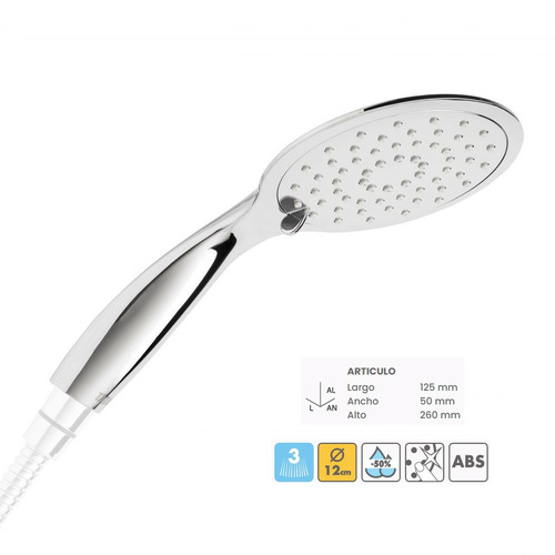 MIRROR MANERAL DUCHA 3 POSICIONES TATAY