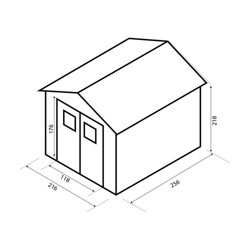 CASETA MADERA ALEXANDER II 5,52m
