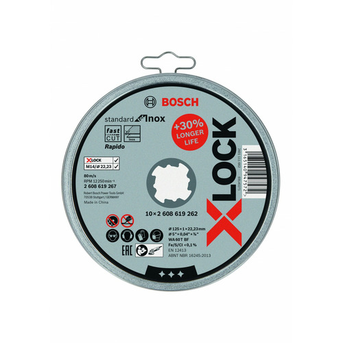 Añadir a la cesta LATA 10 DISCOS CORTE INOX 115mm XLOCK LATA 10 DISCOS CORTE INOX 115mm XLOCK