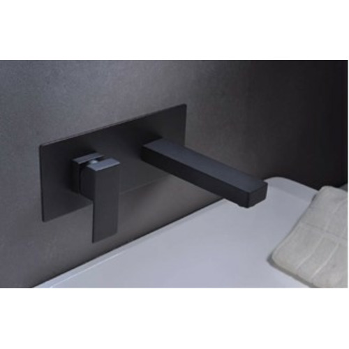 SUIZA GRIFO EMPOTRADO LAVABO NEGRO IMEX