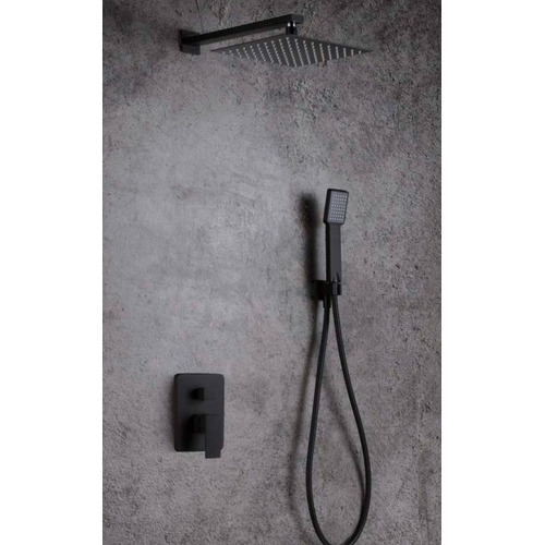 DUBLIN CONJUNTO DUCHA EMPOTRADO MONOMANDO NEGRO IMEX