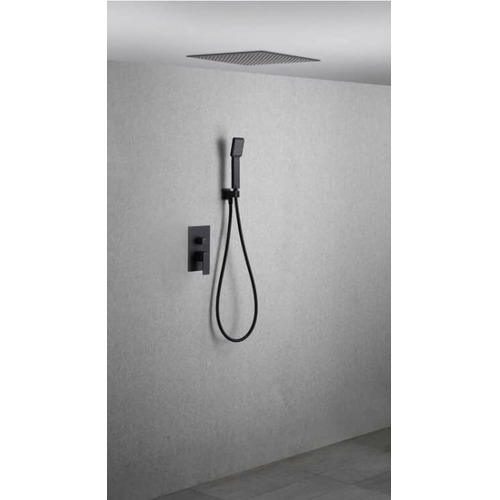 VOLGA CONJUNTO DUCHA EMPOTRADO MONOMANDO NEGRO IMEX