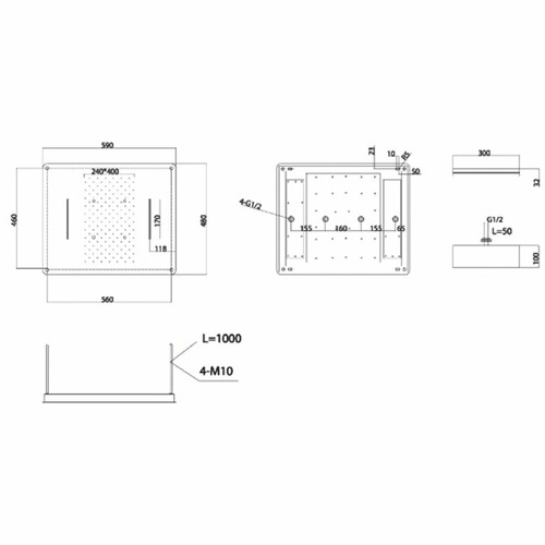 SUMATRA CONJUNTO DUCHA EMPOTRADO MONOMANDO CROMO IMEX